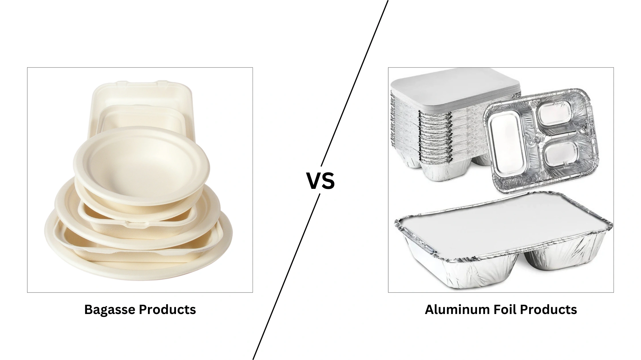 Key Comparisons: Bagasse Products vs. Aluminum Foil Products